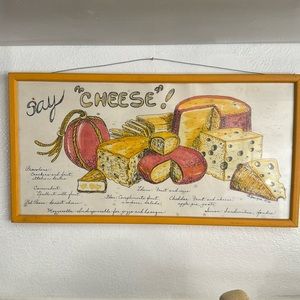 Vintage cheese sign